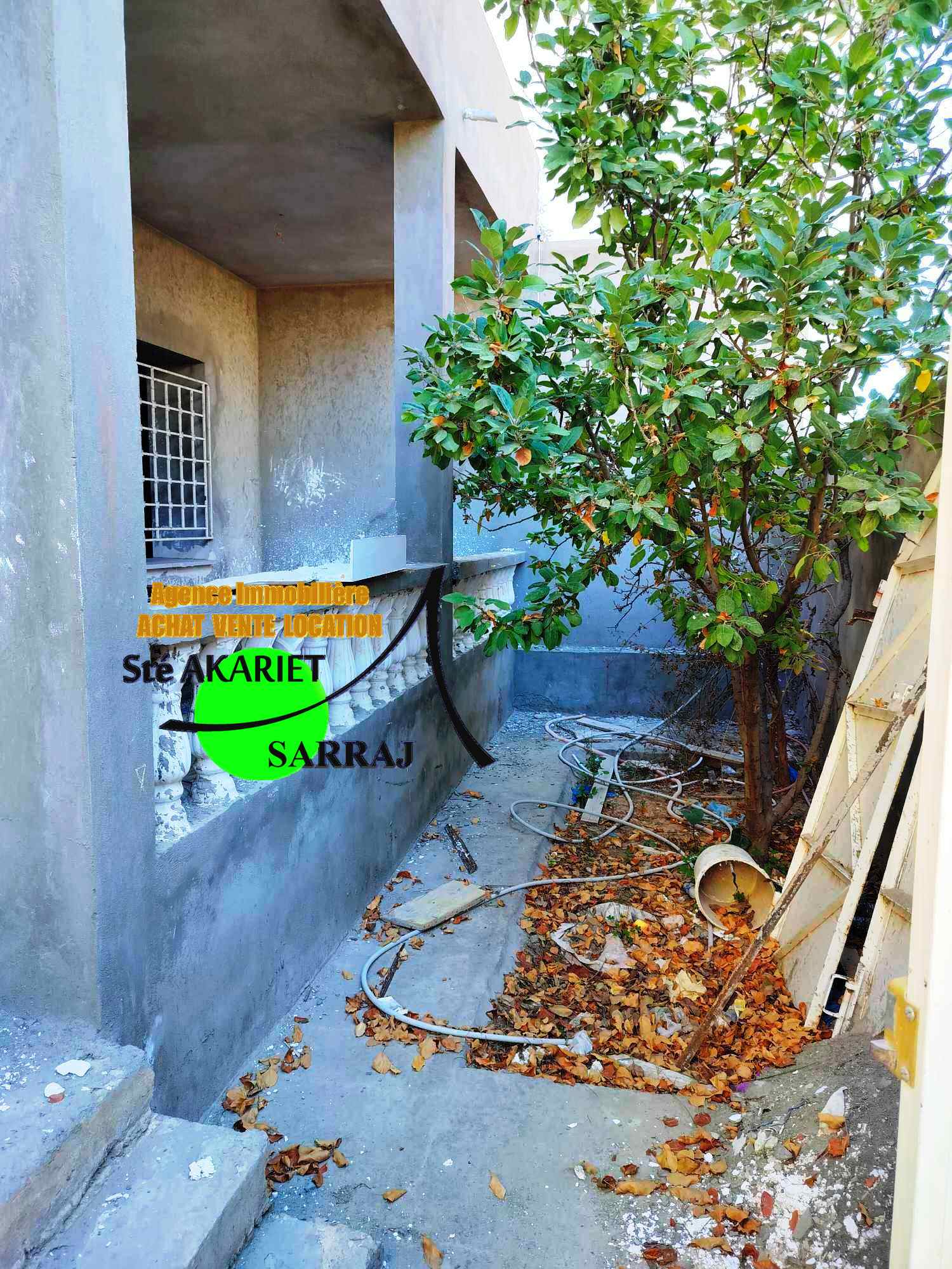 Sousse Ville Cite Jaouhara Vente Maisons Villa 307m manque de finition  cit olympique