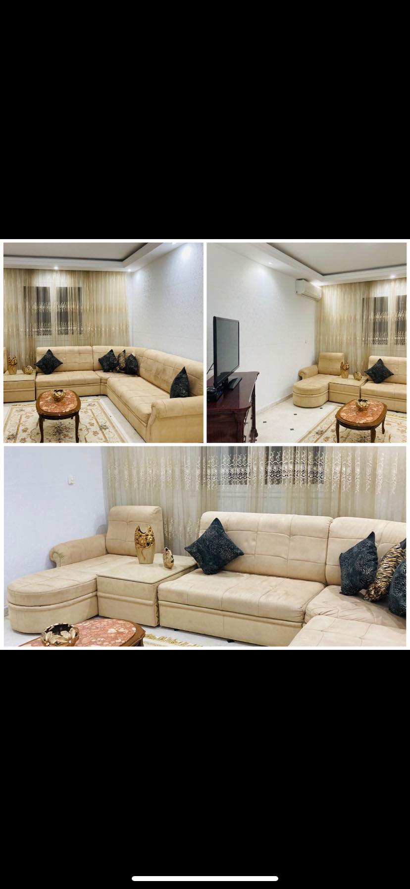 La Marsa Cite El Moez Location Appart. 2 pices Etage de villa s plus 2 richement meublee